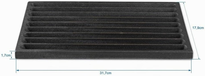 Grillrostprofi Ascherost - Feuerrost - Kohlerost - Kaminrost in Premium-Qualität, Gusseisen, 18 x 32