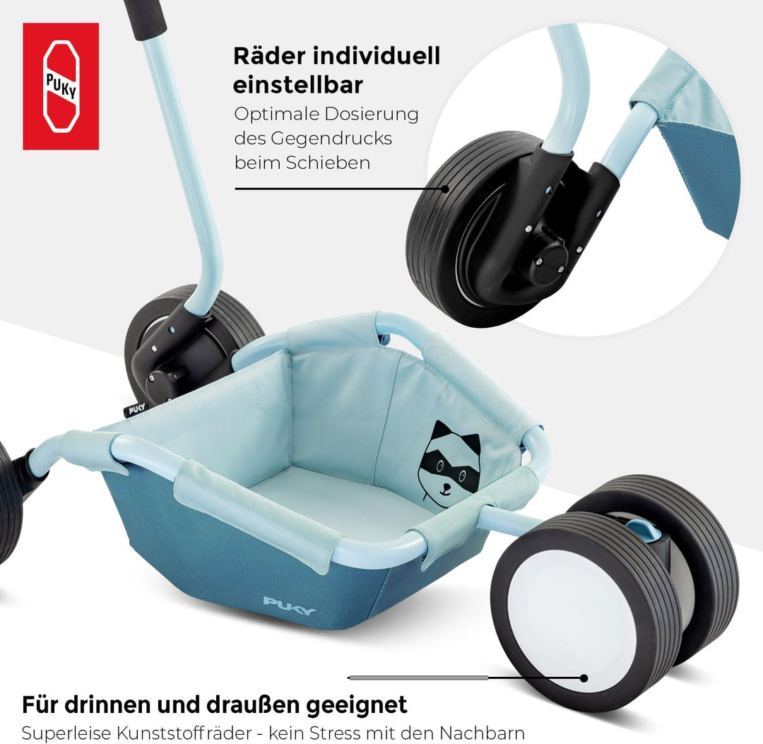 PUKY TRAILY | 3-in-1 Vielseitiges Spielerlebnis | Lauflernwagen für Sicherheit &amp; Entwicklung | Für I