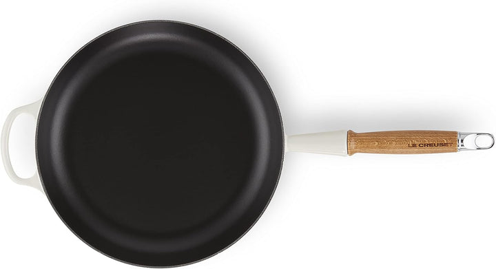 LE CREUSET Signature gusseiserne Bratpfanne mit Holzgriff 28 cm Meringue, 20258287160422 Meringue 28