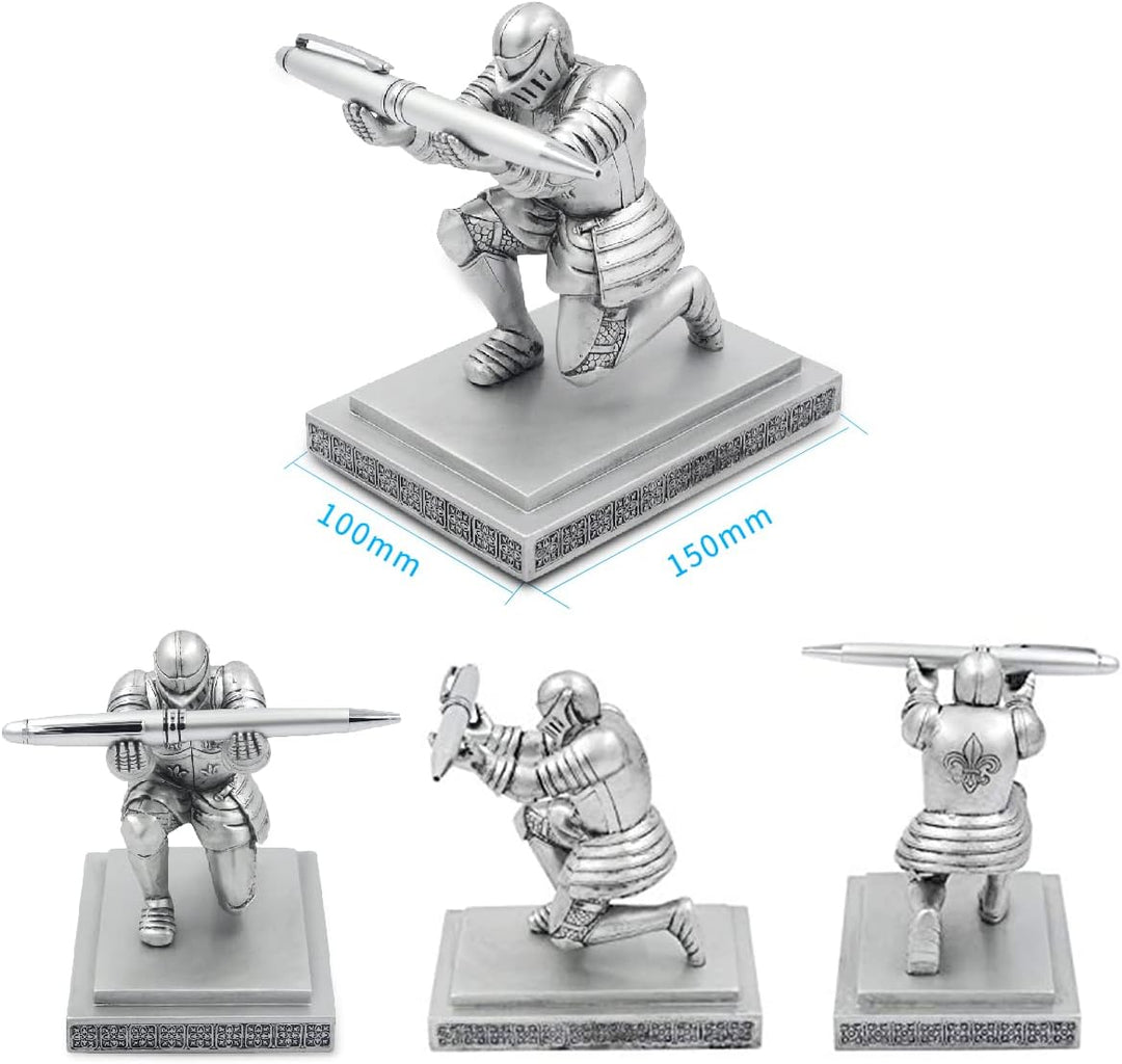 PORRASSO Stifthalter Creative Executive Cavalier Stationäre Pen Holder Desktop Feine Dekoration Büro