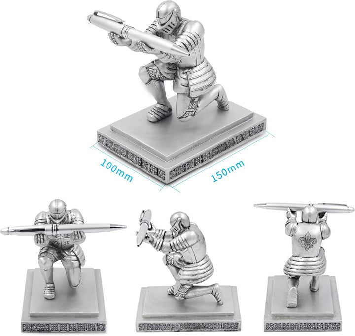 PORRASSO Stifthalter Creative Executive Cavalier Stationäre Pen Holder Desktop Feine Dekoration Büro