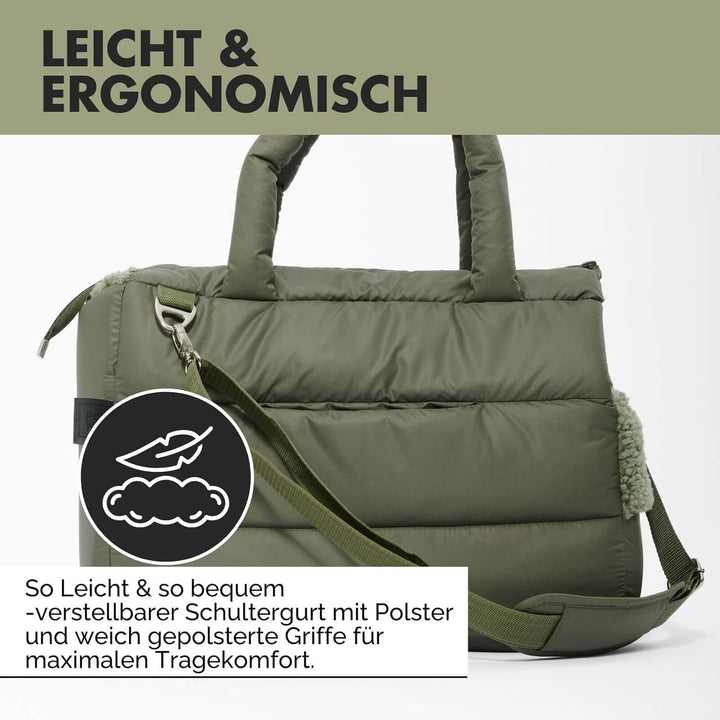 Hundetragetasche SARA | stilvolle Hundetragetasche für kleine Hunde | Wind- & wasserabweisend | Tedd