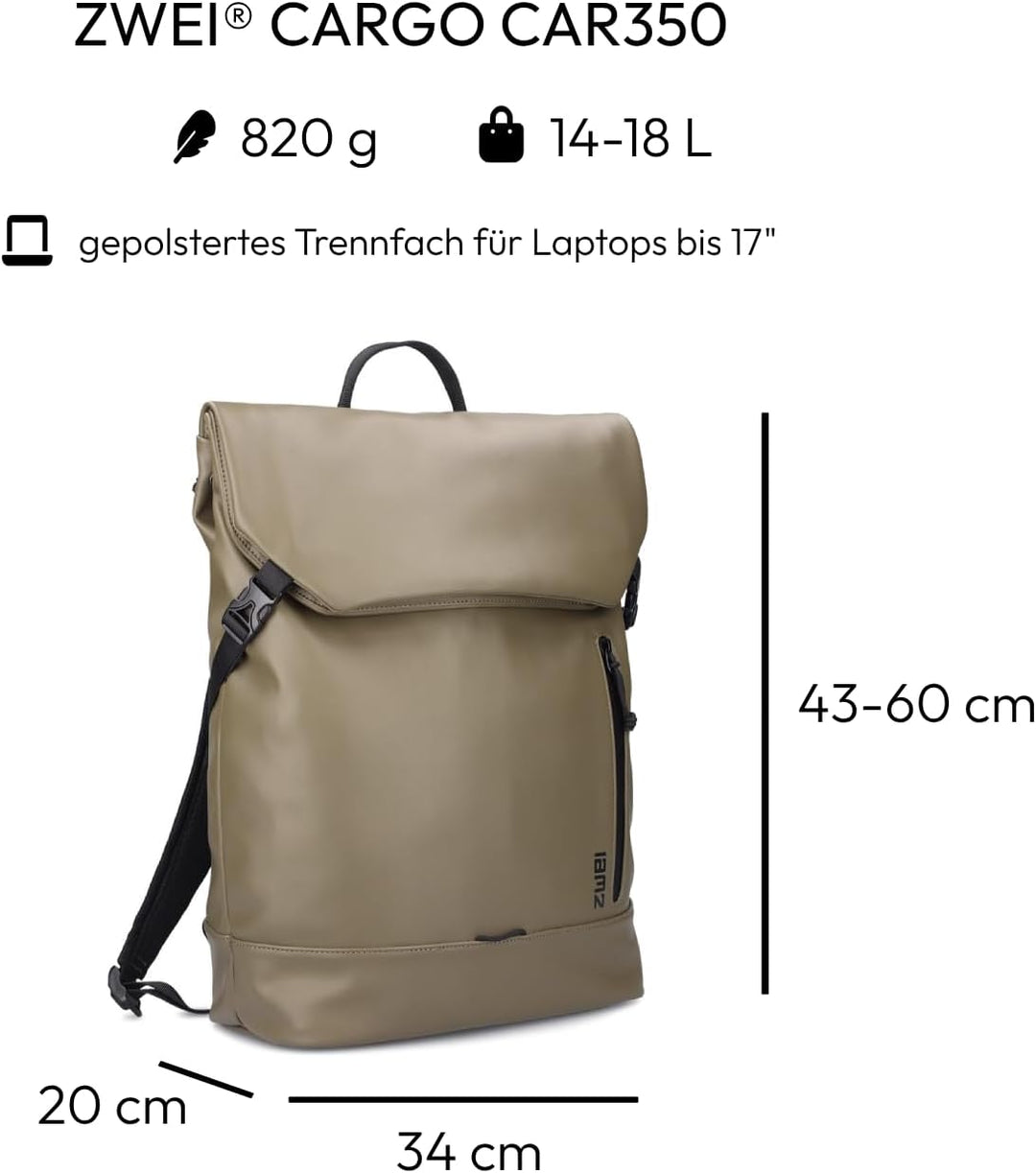 Zwei CARGO Rucksack CAR350 olive, Olive