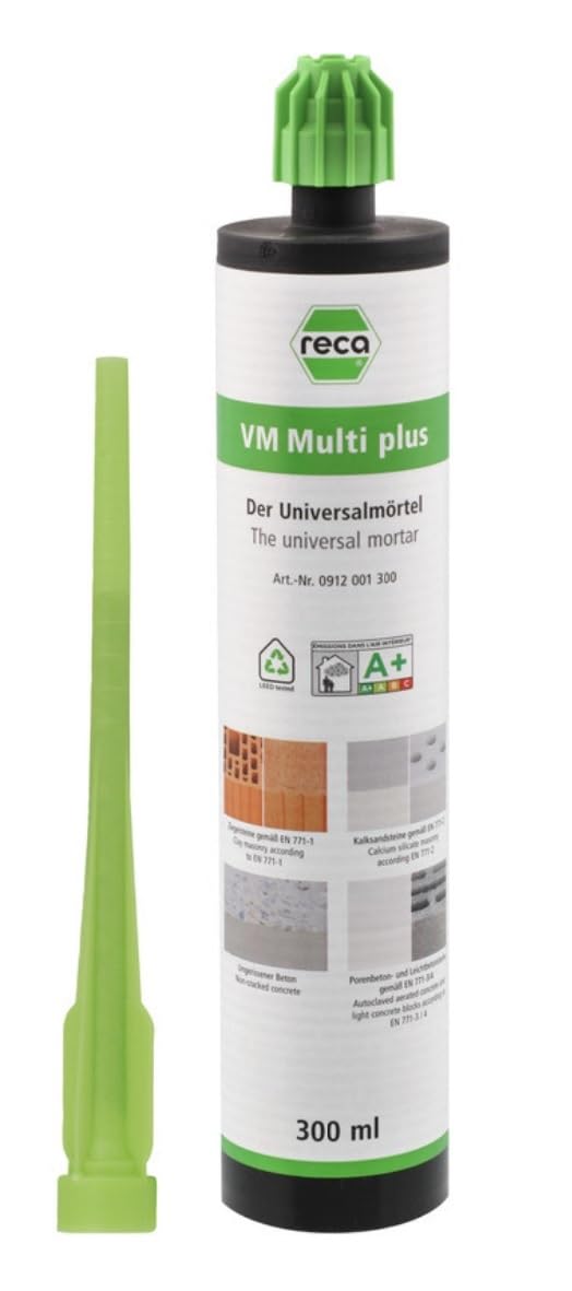 Gartenwelt Riegelsberger RECA VM Multi Plus 2-K Verbundmörtel 300ml zur Befestigung in Beton Voll- u