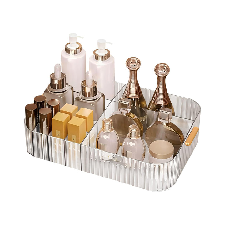 DASITON Make up Organizer mit Fächern, Grosser Make up Aufbewahrung Kosmetik Organizer für Badezimme