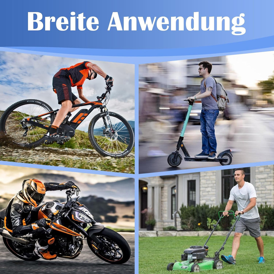 Anweller Fahrradschloss Fingerabdruck, Hohe Sicherheit Anti-Diebstahl Fahrrad Kettenschloss mit APP,