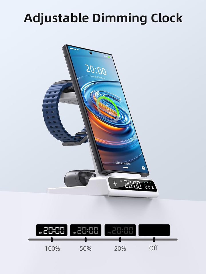Wireless Charger für Samsung Ladestation für Galaxy S25 Ultra, Induktive Ladestation für Samsung Gal