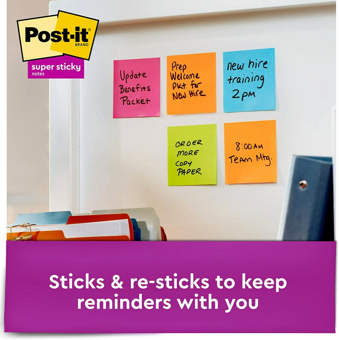 Post-it Haftnotizen, 7,6 x 7,6 cm, 15 Blöcke/Packung, 45 Blatt/Block, 2 x Klebekraft, verschiedene h
