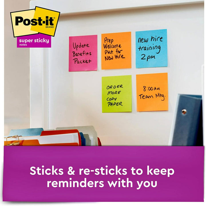 Post-it Haftnotizen, 7,6 x 7,6 cm, 15 Blöcke/Packung, 45 Blatt/Block, 2 x Klebekraft, verschiedene h