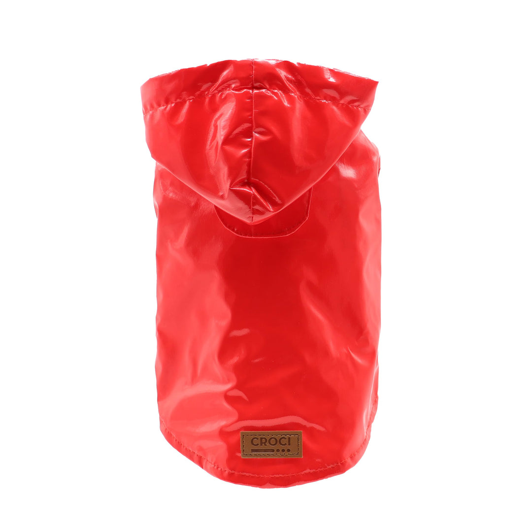 Croci C7274479 Regenmantel Raindrop Cherry, 40 cm Cherry 40 cm, Cherry 40 cm