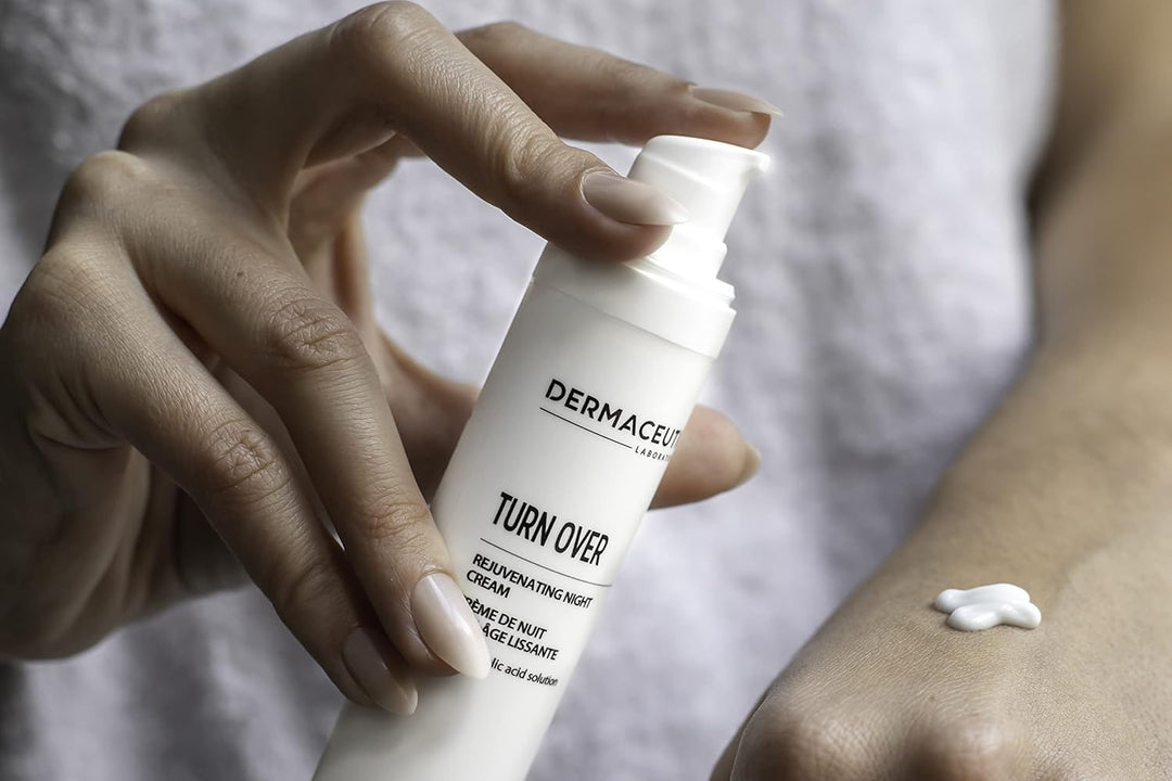 Dermaceutic Turnover - Verjüngende Nachtcreme - Anti-Aging-Creme mit Glykolsäure - Exfolierende, reg