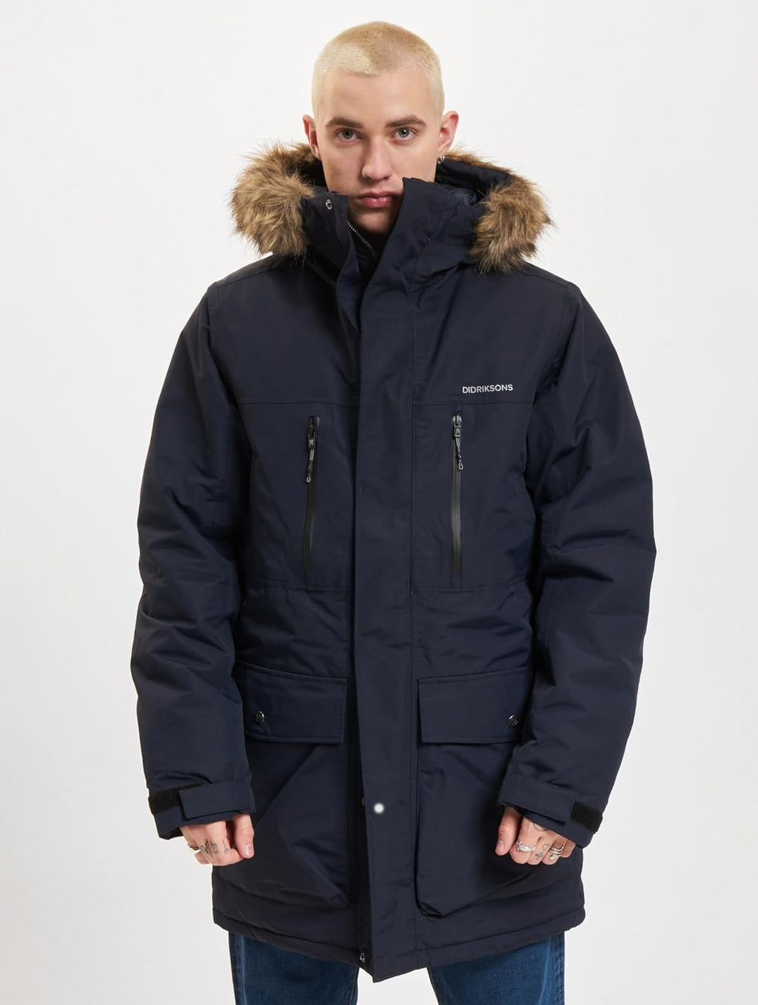 Didriksons Herren Winterjacke FREDRIK PARKA Einheitsgrösse Dunkelblau, Einheitsgrösse Dunkelblau