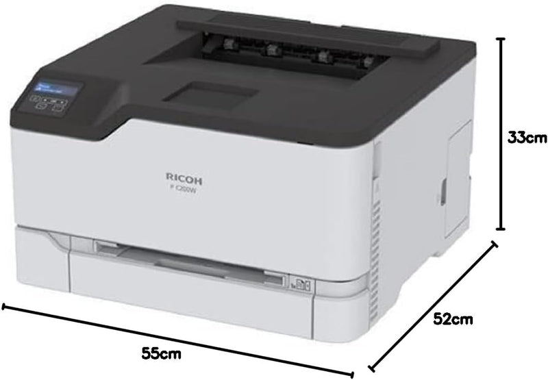 Ricoh C200W - Drucker - Farbe - Duplex - Laser - A4 - 2400 x 600 dpi - bis zu 24 Seiten/Min. (einfar