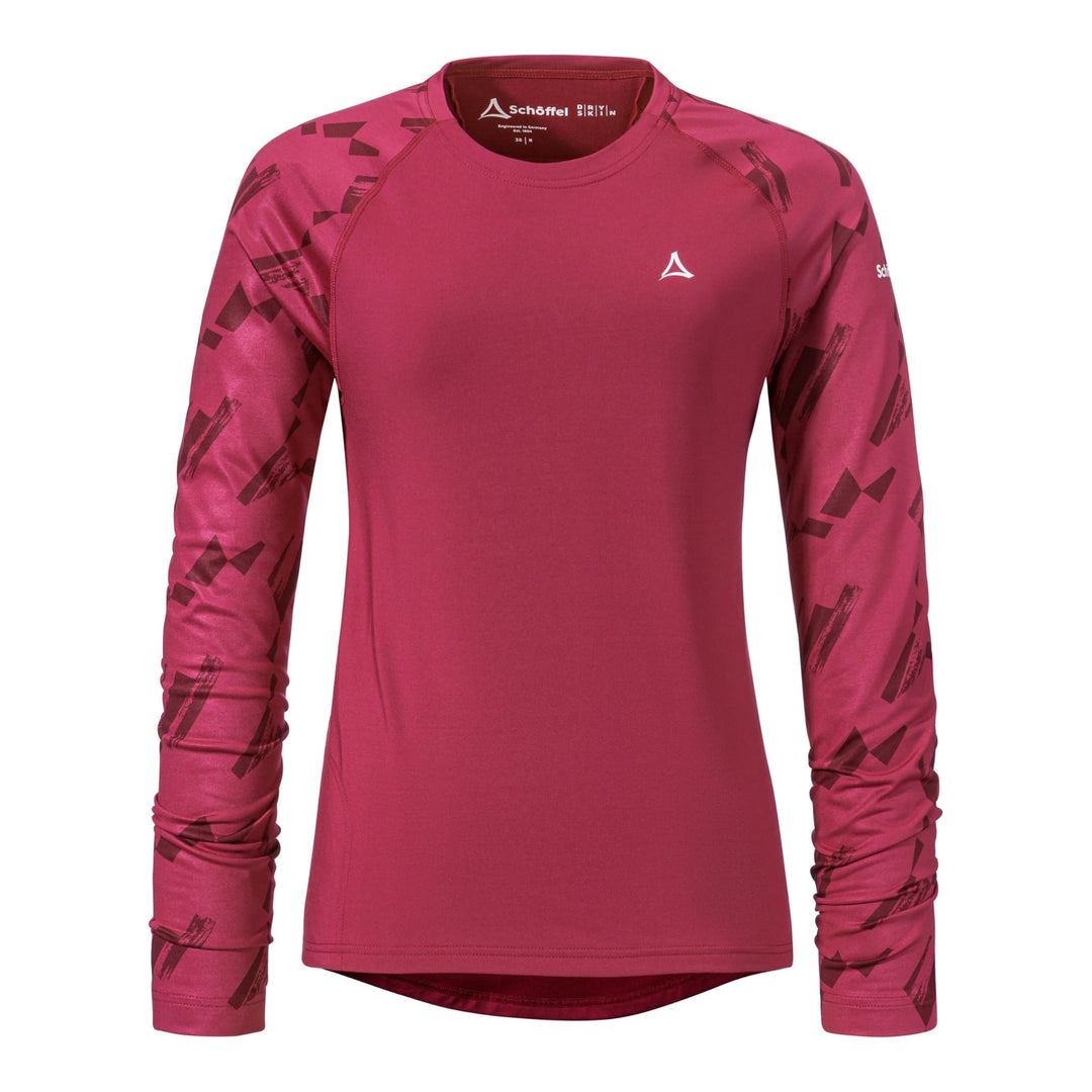 Schöffel Damen Lakata Trail Longsleeve 38 Merlot, 38 Merlot