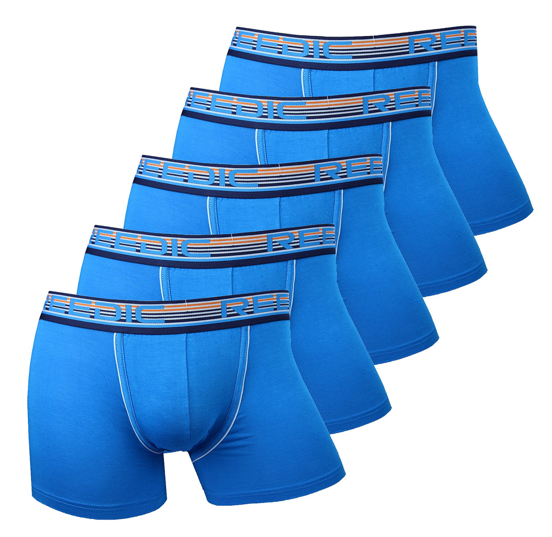 Reedic Herren Boxershorts Modal 5er Pack M Je 5x Blau, M Je 5x Blau