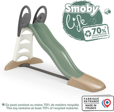 Smoby Life – XL Doppel-Wellen-Rutsche mit min.70% Recycling-Anteil– Grosse Rutsche mit Wasseranschlu