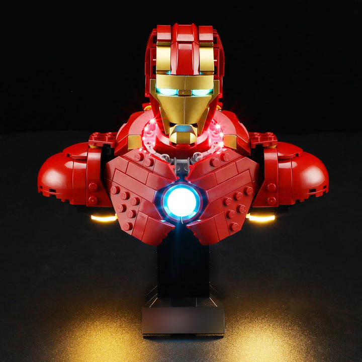 BRIKSMAX Licht für Lego Iron Man MK4 Bust 76327 - Compatible with Marvel Bausteinen Modell - Ohne Le