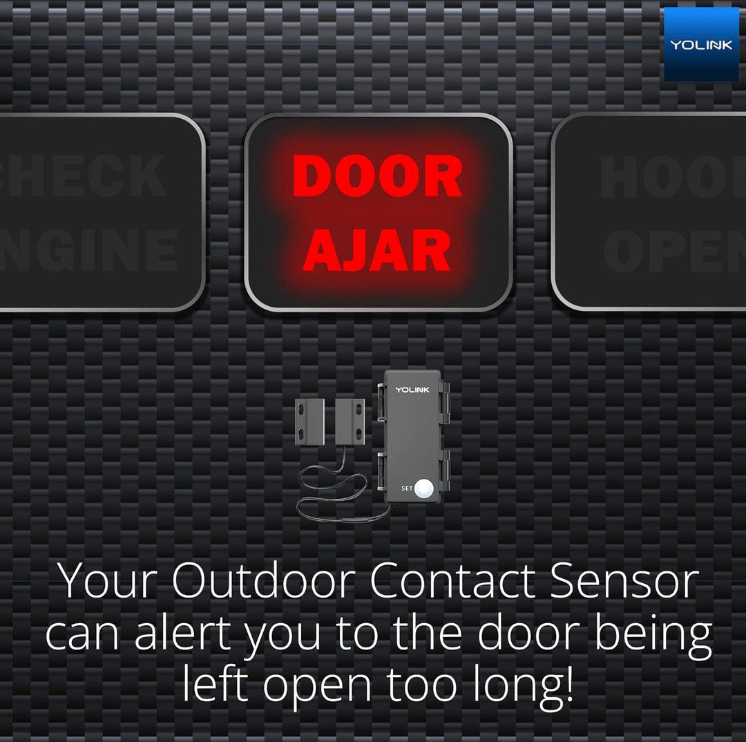 YOLINK LoRa Smart Outdoor Kontaktsensor & LautsprecherHub Starter Kit: SpeakerHub Audio Hub, (2) Tor
