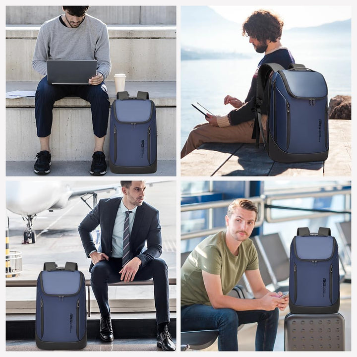 BANGE Business-Smart-Rucksack, wasserdicht, 39,6 cm (15,6 Zoll), Laptop-Rucksack mit USB-Ladeanschlu