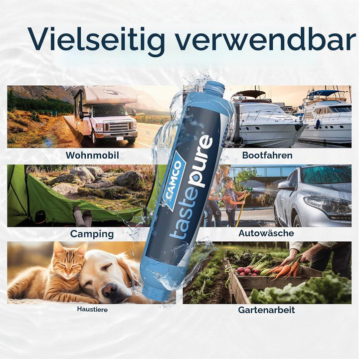 Camco 40013 TastePure KDF/Carbon Wasserfilter, Blau