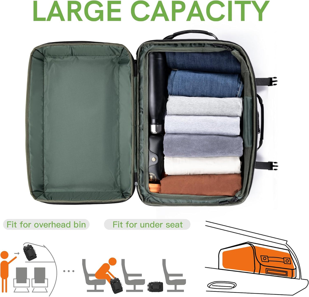 Kingsons Handgepäck-Rucksack, 40 l Reiserucksack, Tagesrucksack, College-Rucksack, passend für bis z