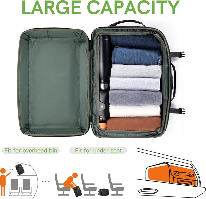 Kingsons Handgepäck-Rucksack, 40 l Reiserucksack, Tagesrucksack, College-Rucksack, passend für bis z