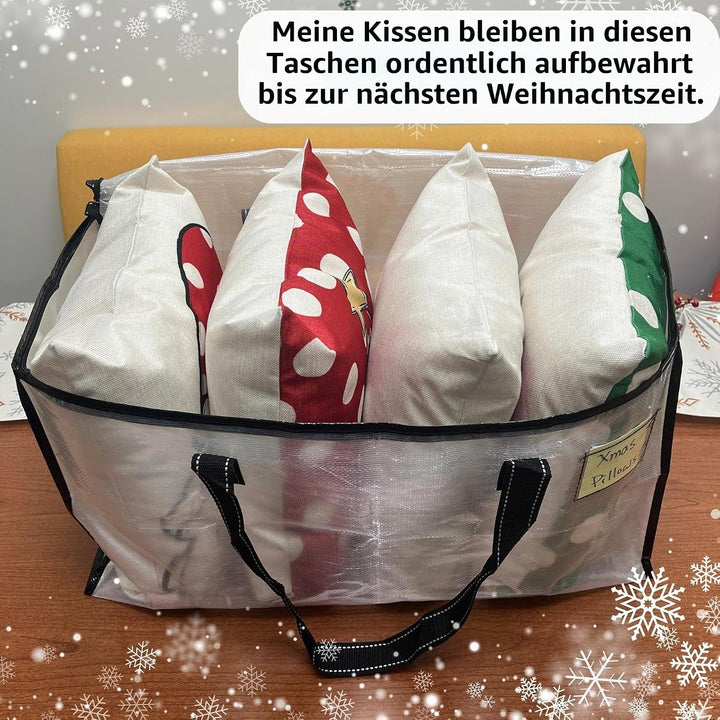 VENO Umzugstaschen 6 Stück Aufbewahrungstasche mit Griffe und Reissverschlüssen, Kleideraufbewahrung