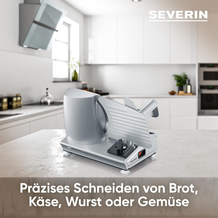 SEVERIN Allesschneider für Brot, Aufschnitt oder Käse, Brotschneidemaschine mit stufenlos einstellba