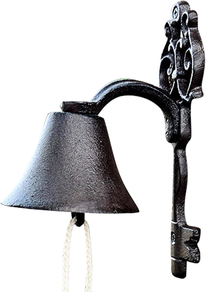 Hängende Glocke, Tischglocke, Tischglocke für den Aussenbereich,Vintage Speiseglocke aus Gusseisen -