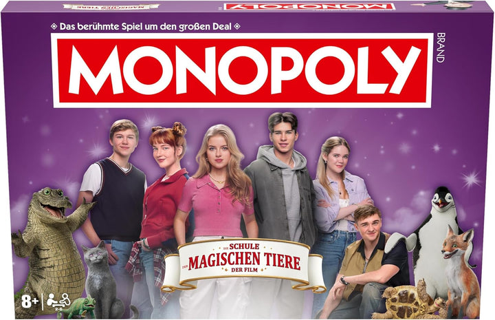 Winning Moves Monopoly Die Schule der magischen Tiere Edition - Monopoly Spiel für Fans - Familiensp