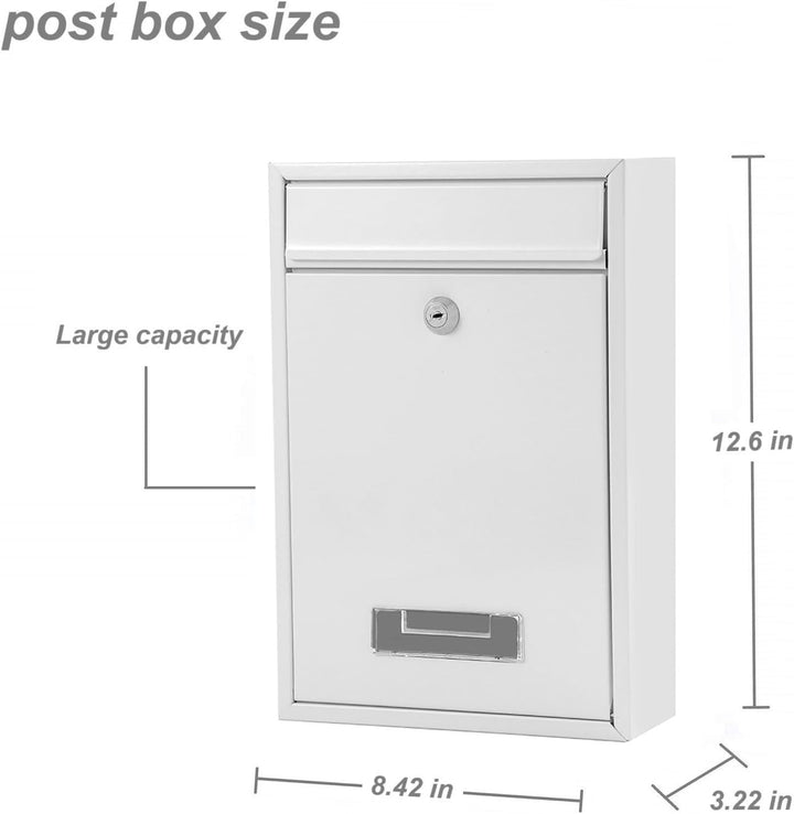 Wandbriefkasten, Briefkasten für aussen, wasserdichter Wandpostkasten für Briefe Stilvolle sichere P