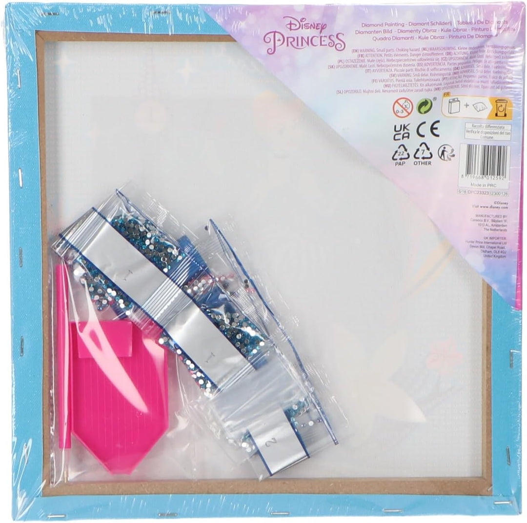 Princess Disney Juego de pintura de Diamante XL - Con Marco y Todos los accesorios - Licencia Oficia