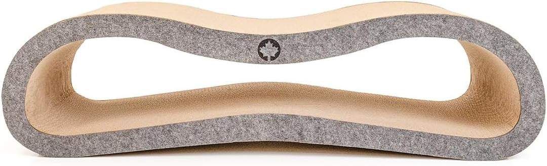CanadianCat Company | Kratzbrett Orbit 2.0 mit Filz-Front - Kratzmöbel aus Wellpappe inkl. Katzenmin