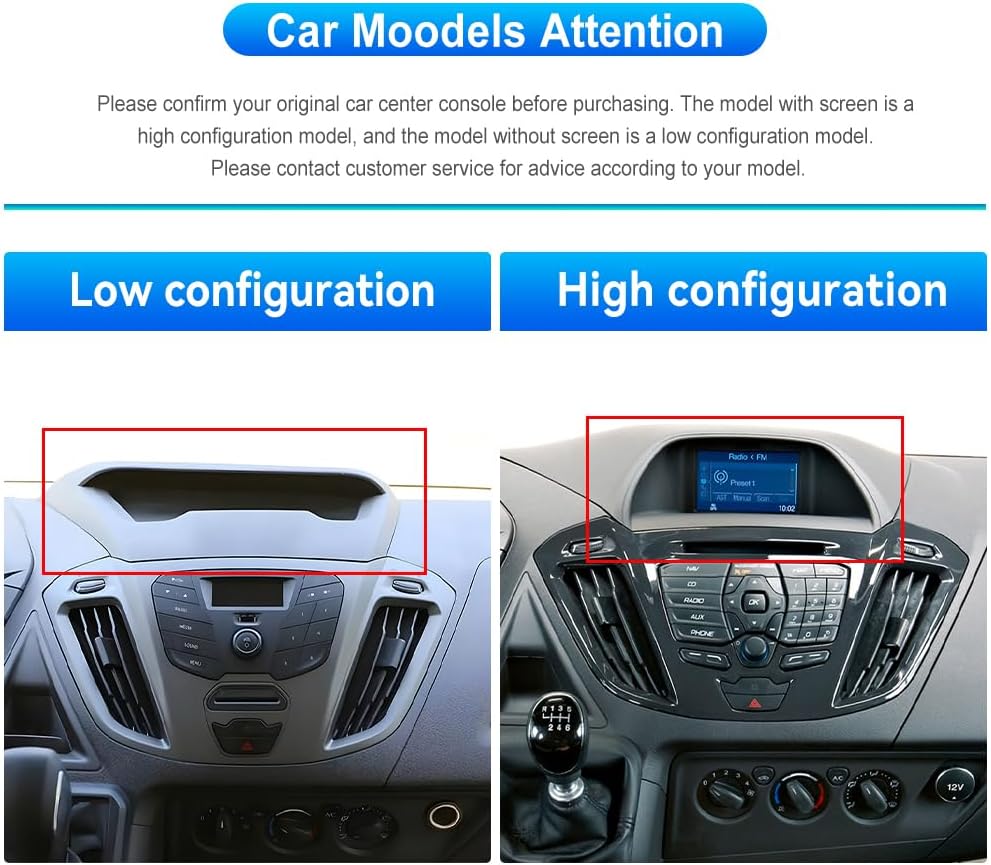 8 Kerne 6+128G Android Autoradio für Ford Transit Custom Tourneo 2013-2018 Wireless Carplay 9 Zoll m