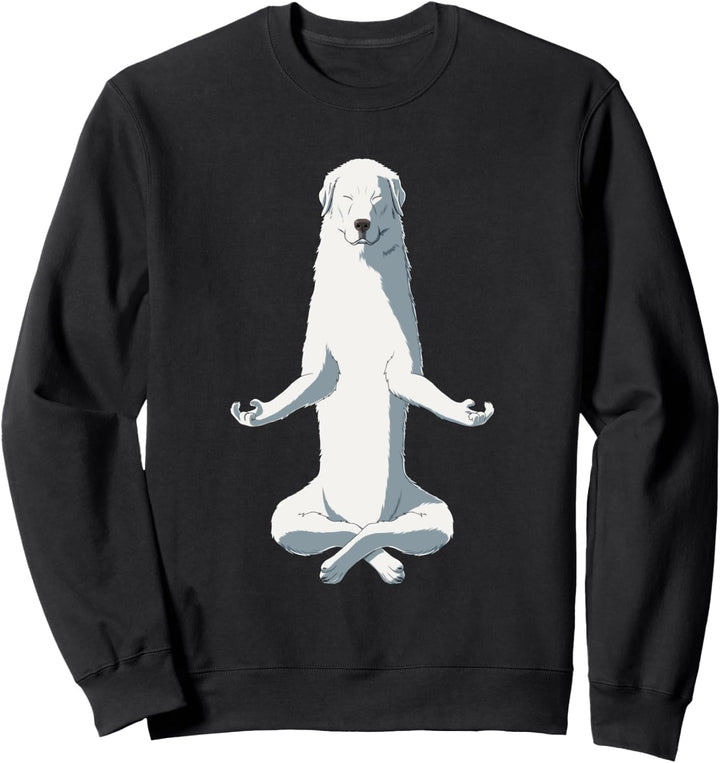 Yoga Abruzzese Hund Maremmen Abruzzen Schäferhund Sweatshirt