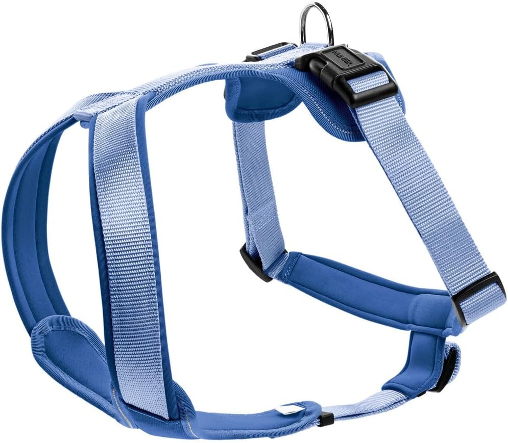 HUNTER NEOPREN Hundegeschirr, Nylon, gepolstert mit Neopren, XS 36 - 44 cm, blau, 36 - 44 cm