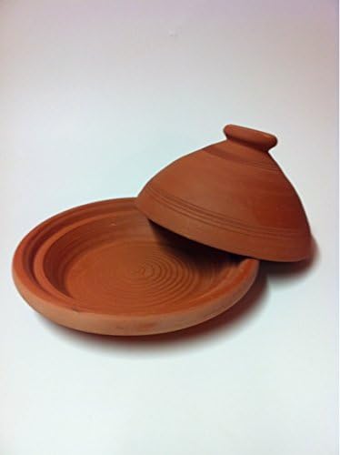 Tajine, original aus Marokko, Tontopf zum Kochen, Tuareg Ø = 26cm geeignet für 1-3 Personen, handget