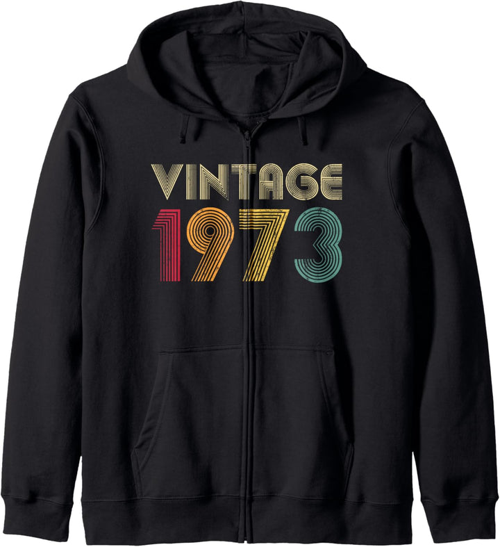 1973 Vintage 50. Geburtstag Geschenk Männer Frauen 50 Jahre alt Retro Kapuzenjacke