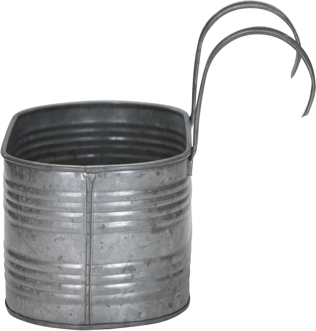 DARO DEKO Balkonkasten mit Henkel verzinkt - 3er Set - Balkonhänger Balkontopf, 3er Set