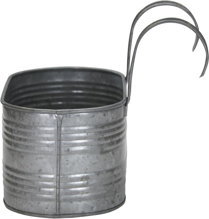 DARO DEKO Balkonkasten mit Henkel verzinkt - 3er Set - Balkonhänger Balkontopf, 3er Set