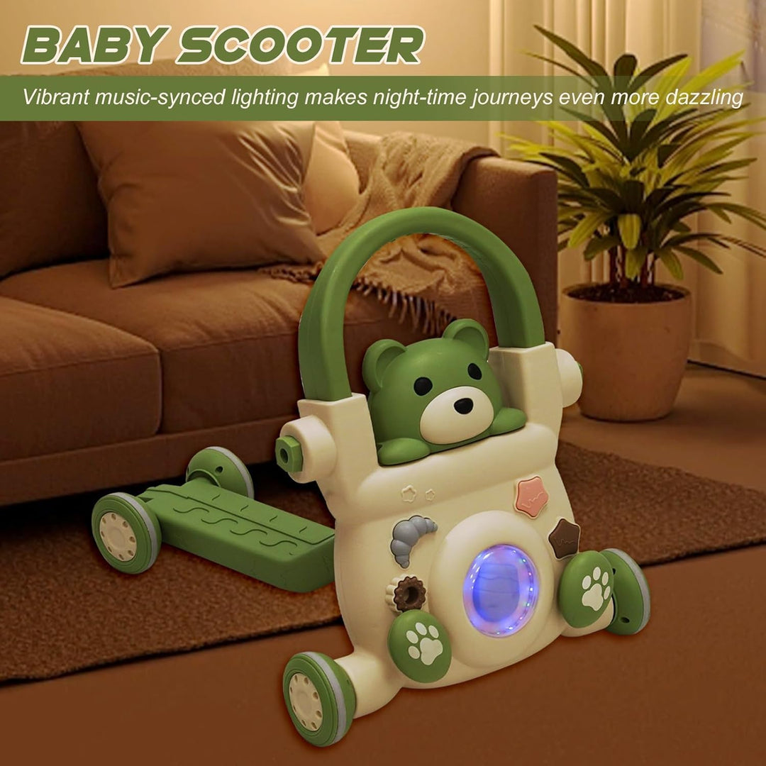 Baby Lauflernwagen 3 in1,mit Lichtern, Musik und Spielzeug,Regulierbarer Geschwindigkeit Baby Walker