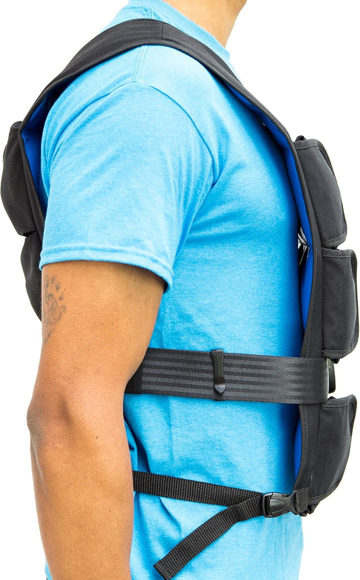 aerobis® Gewichtsweste 0-25kg beladbar | Eine Grösse und Unisex | Premium Qualität für Bodyweight Tr