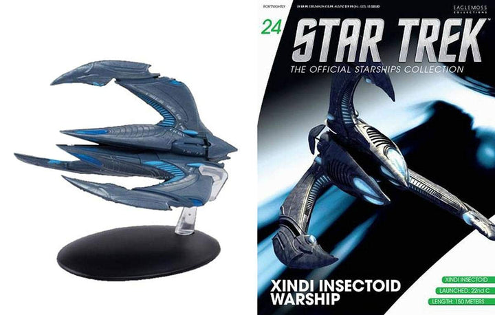 STAR TREK STARSHIPS FIGURINE COLLECTION MAGAZINE #24 XINDI INSECTOID STARSHI