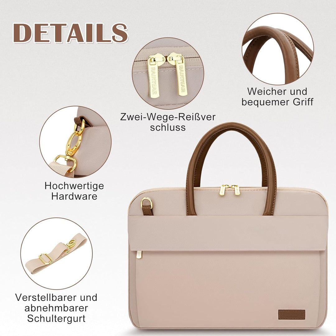 RAINYEAR Laptoptasche für 14&amp;15,6-Zoll für Damen Arbeitstasche Aktentasche | Damen-Computer-Messenge