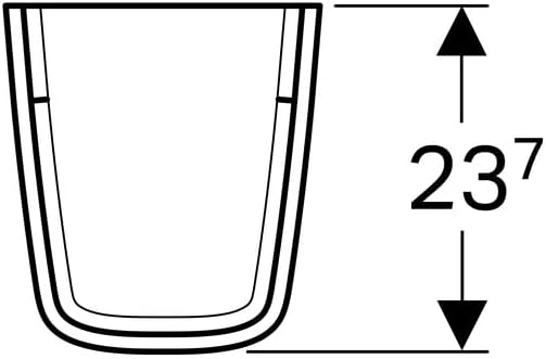 Keramag Halbsäule RENOVA Nr. 1 PLAN inkl. Kerafix-Befestigungselement weiss