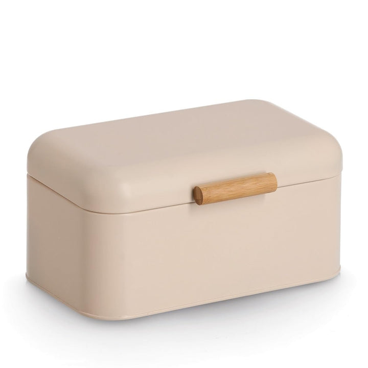 Zeller Brotkasten, Metall/Bambus, beige