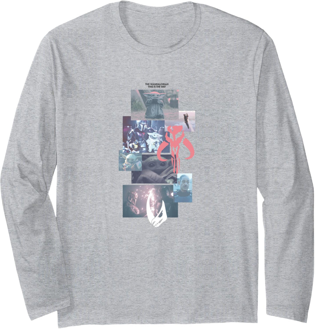 Star Wars The Mandalorian Mando Stack Langarmshirt