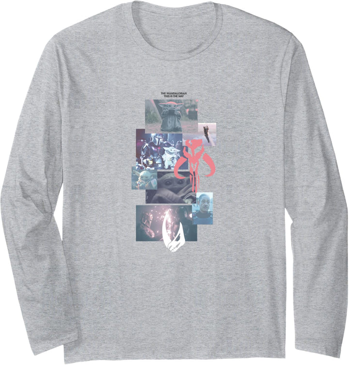 Star Wars The Mandalorian Mando Stack Langarmshirt