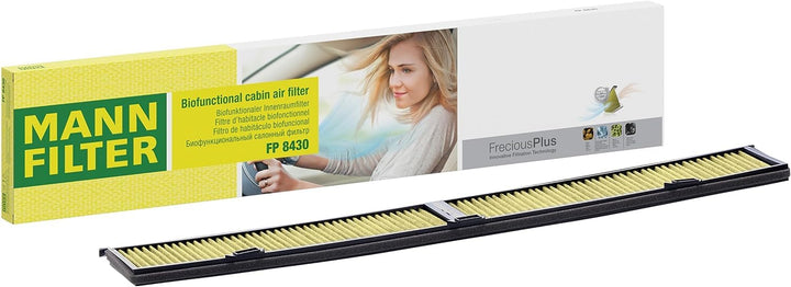 MANN-FILTER FP 8430 Innenraumfilter – FreciousPlus Biofunktionaler Pollenfilter – Für PKW, FP