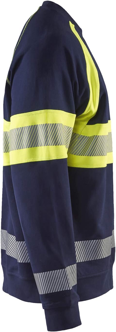 Blakläder Unisex Hi Vis Sweater Sweater High-Vis Grösse M in Marineblau/gelb 4XL Marineblau/Gelb (Hi